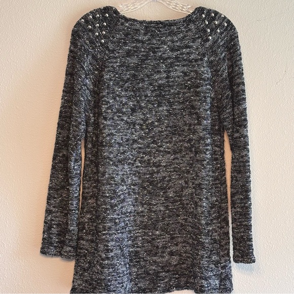 Style & Co Women's Black and White Knit Sweater Size Large Long Sleeve - Picture 7 of 9